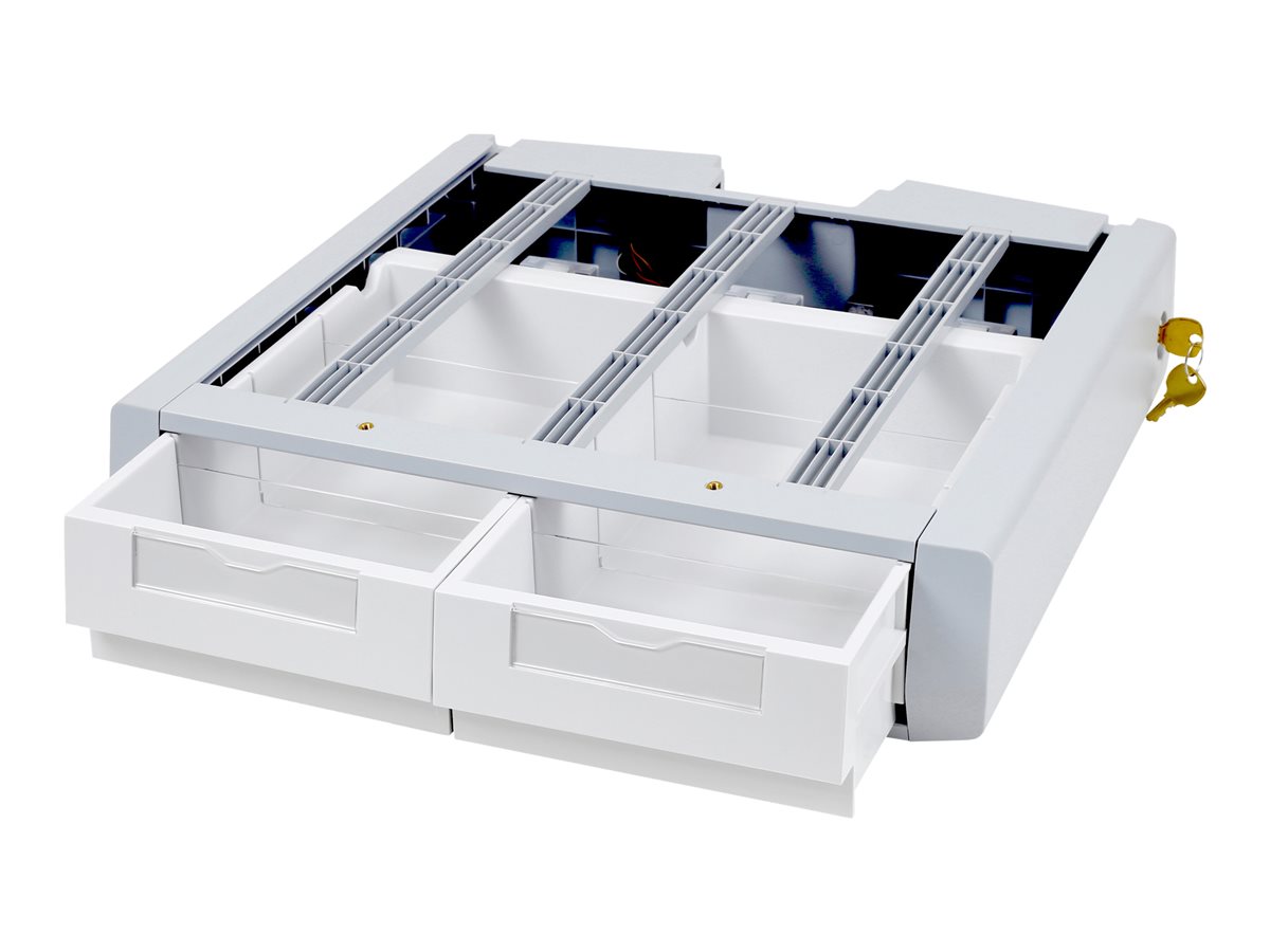 Ergotron SV Supplemental Storage Drawer, Double – Grau-Weiß